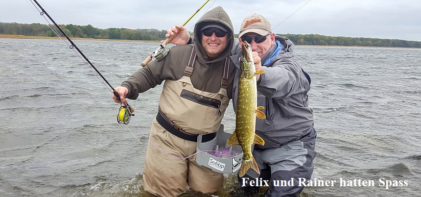 Hecht-Fischen mit Felix